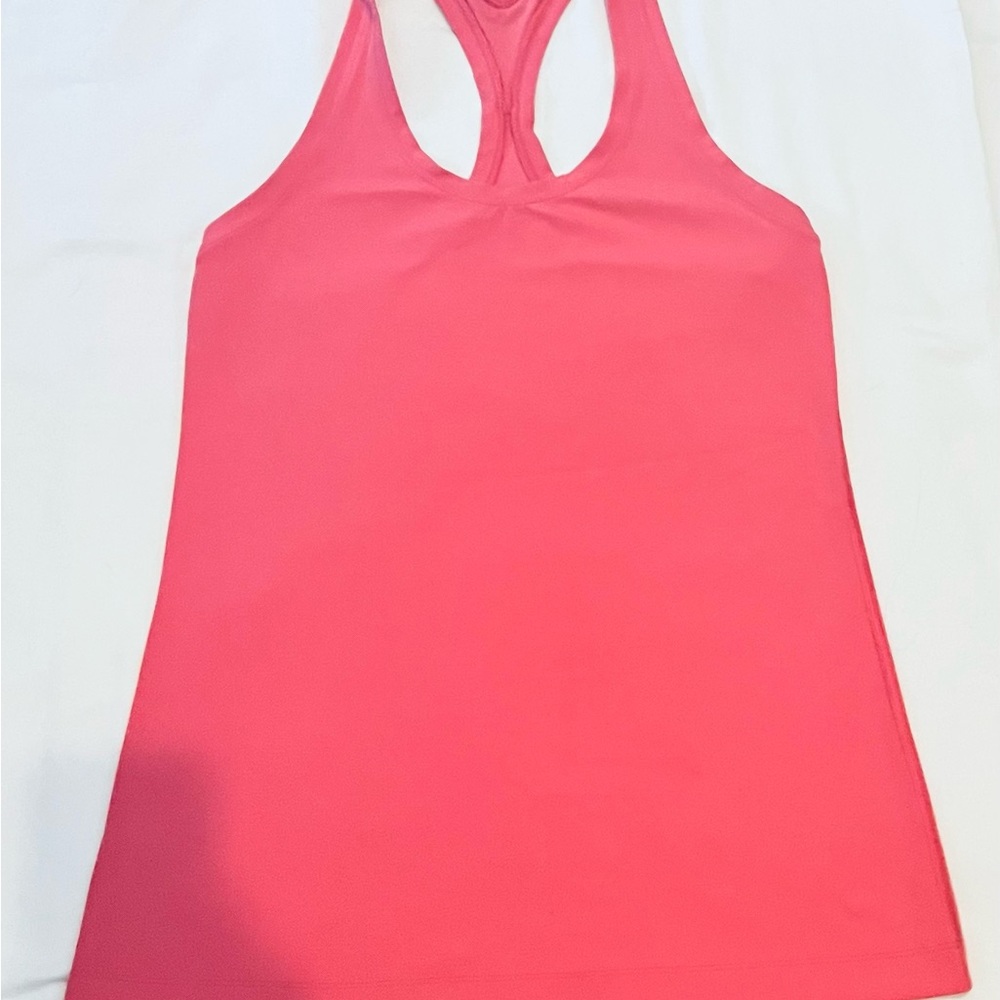 Lululemon pink racerback tank top preowned great condition